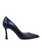 Fardoulis Leather Blue Heels