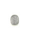 Inel pentru femei Inel din argint 925° Oxidation Disc Phaistos 58eu