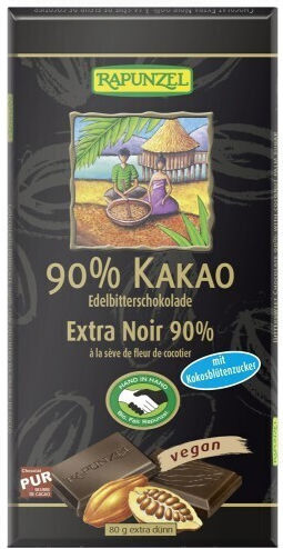 Ola Bio Organic Chocolate Dark Vegan with 90% Cocoa 60gr