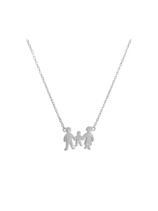 Xryseio Halskette Familie aus Silber