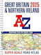Great Britain A-z Super Scale Road Atlas 2025 A3 Spiral A-z Maps