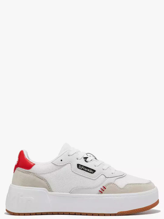Ανδρικά Flatforms Sneakers Λευκά