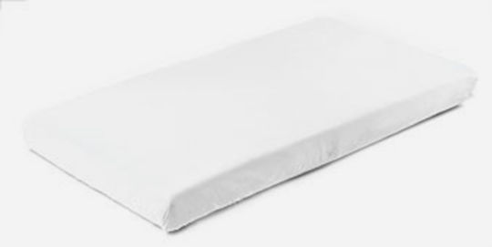 Sensillo Baby Sheet Crib Flannel Fitted White 70x140cm