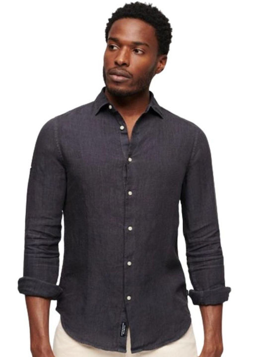 Superdry D3 Stud Studios Casual Μακρυμάνικo Λιν...