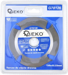 Geko G78126 Cutting Disc Wood Hole Diameter 125mm 1pcs