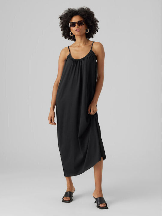 Vero Moda Sommer Kleid Schwarz