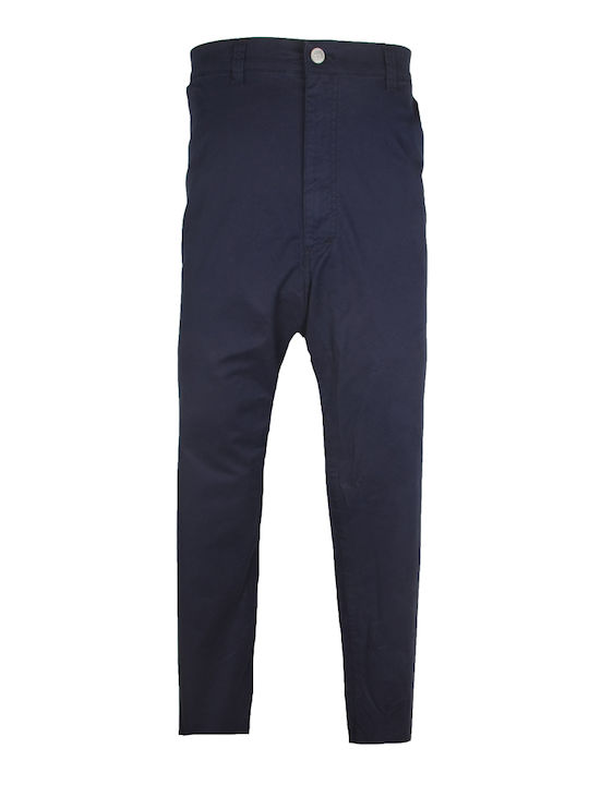 Stefansxxl Herrenhose Elastisch Blau