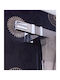 Aslanis Home Metallic Curtain Pole Orizon Single 180cm Inox