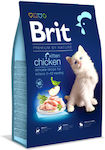 Brit Premium Dry Food for Juvenile Cats with Chicken / Liver / Rice / Salmon 0.4kg