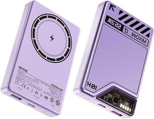 WK WP-11 MagSafe Power Bank 10000mAh 15W Ladeleistung Lila