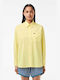 Lacoste Langärmelig Damen Hemd Yellow Monochrom