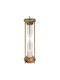Atmosphera Sarah Mang Hourglass Office Decor Accessory from Glass 9.5x9.5x37.5cm in Gold Colour
