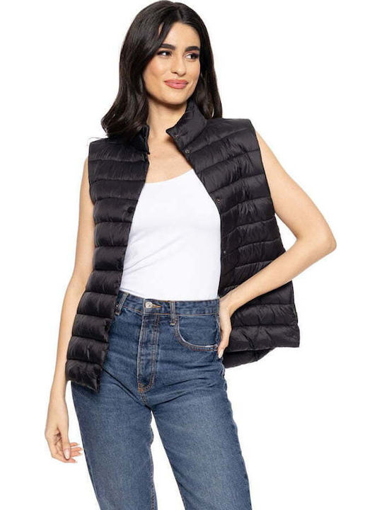 Biston Κοντό Γυναικείο Αμάνικο Puffer Μπουφάν γ...
