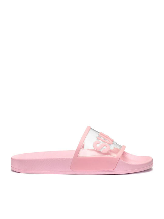 Superga Clear Identity Women's Slides Pink