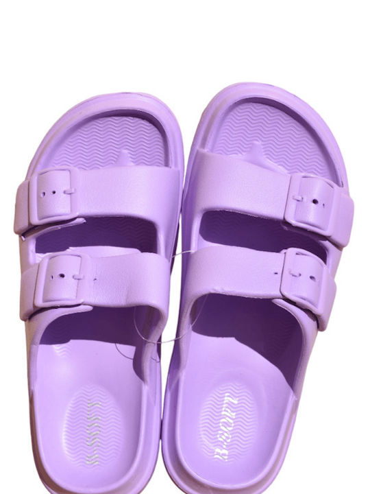 B-Soft Women's Flip Flops Purple