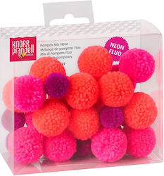 Knorr Prandell Pom Pom Handwerk Rot Set 30Stück