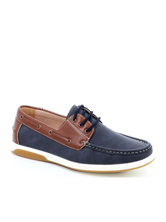 B-Soft Leder Herren Mokassins in Blau Farbe