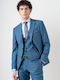 Men's Suit with Vest Petrol