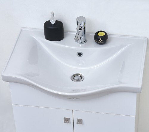 Kolossos Alpis Blat cu Lavoar & Oglindă L61xW34.5xH70cm Alb