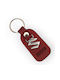 Keychain Leather Red