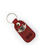 Keychain Leather Red