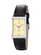 Lip Watches Women's Watch with Black Leather Strap