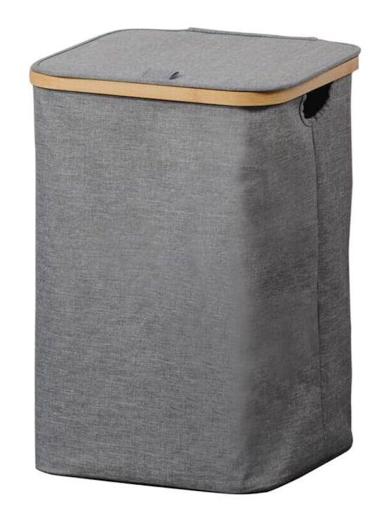 Kesper Laundry Basket Bamboo Gray