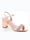 Sandalen mit Strass Gold