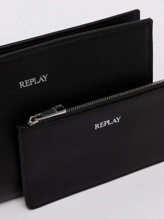 Replay Große Damenbrieftasche Schwarz