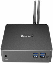 Alurin Unit Мини Компютър (Celeron Dual Core - Двуядрен Celeron N4500/8ГБ DDR4/500ГБ SSD + 500ГБ SSD (твърдо състояние)/W10 Home)