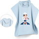 Borea Kids Beach Poncho Light Blue 60 x 60cm