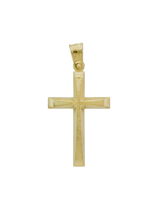 Daskalakis Herren Gold Kreuz 14K