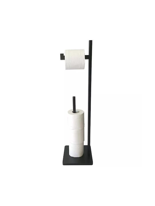 KING Hoff Paper Holder Bamboo Black