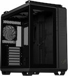 Asus TUF GT502 Plus Gaming Midi Tower Computer Case with Window Panel Black