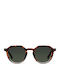 Meller Achawen Unisex Sunglasses with Brown Tartaruga Horn-Rimmed Frame and Green Polarized Lens ACH-TIGOLI