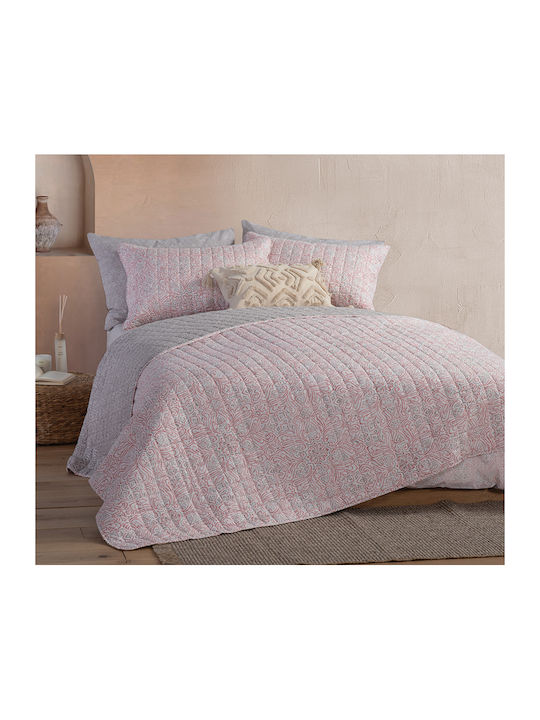 Nef-Nef Homeware Roman Tagesdecke Übergröße Mikrofaser Roman Rose 230x240cm 035161