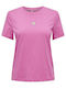 Only Life Damen T-Shirt Pink