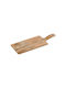 XM-Casa Servierplatte Oval Kunststoff Braun 17.5x32.5cm 1Stück