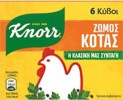 Knorr Κύβοι Μαγειρικής Κότας 60gr Συσκευασία των 6