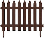 Prosperplast Plastic Fence Railings in Brown Color xcm