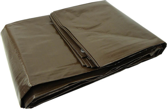 Geko Waterproof Tarpaulin 200gr/m² 12x10m. Heavy Duty Brown