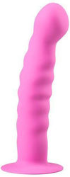 Easytoys Plug Anal Din Silicon Cu Ventuză Roz 14,2 cm