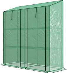 Outsunny Garden Greenhouse with Shelves 1.43x0.46x1.51m