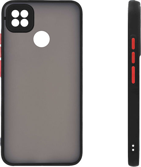 Sonique Color Button Bumper Σιλικόνης / Πλαστικό Μαύρο (Redmi 9C)