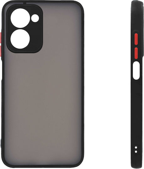 Sonique Color Button Bumper Σιλικόνης / Πλαστικό Μαύρο (Realme C33)