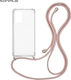 Sonique Back Cover Silicone with Strap Rose Gol...