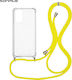 Sonique Back Cover Silicone with Strap Yellow (...