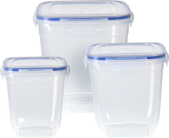 Excellent Houseware Σετ Δοχεία Φαγητού Διάφανα 3τμχ Excellent Houseware Σετ Δοχεία Φαγητού Διάφανα 3τμχ