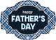 25" Μπαλόνι Father's Day Καρό
