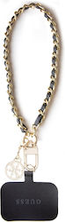 Guess Universal Hand Strap Saffiano Chain 4G Charm Λουράκι Καρπού για Κινητά